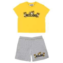 Geel Kort Sportpak met Teddyberen