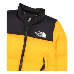 Gele Donsjas met Oversized Panelen