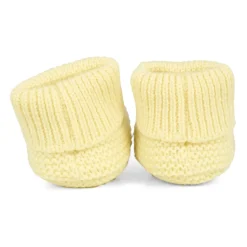 Gele Gebreide Baby Slofjes