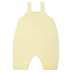 Gele gestippelde katoenen tuinbroek