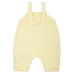 Gele gestippelde katoenen tuinbroek