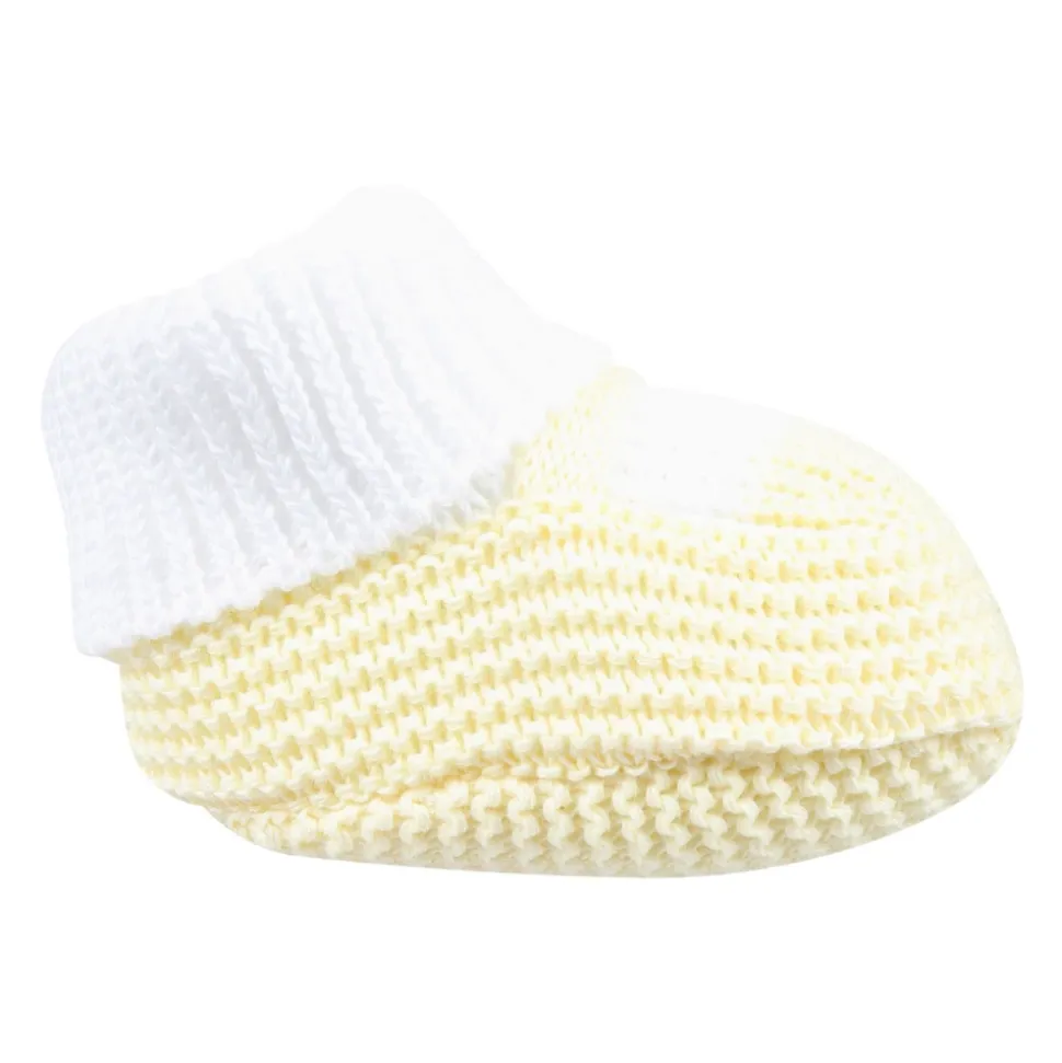 Gele Katoenen Baby Slofjes
