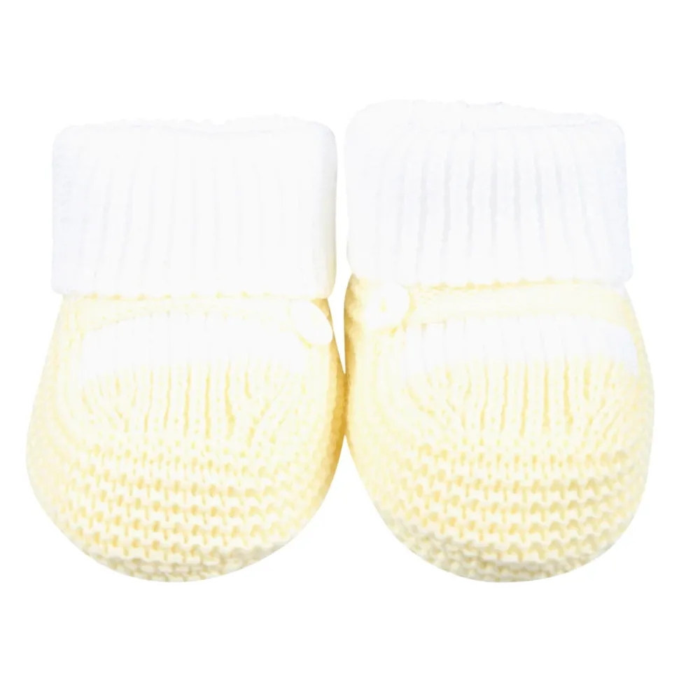 Gele Katoenen Baby Slofjes