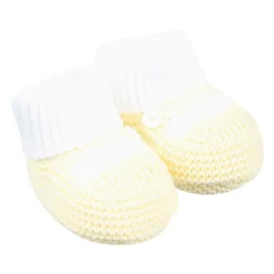 Gele Katoenen Baby Slofjes