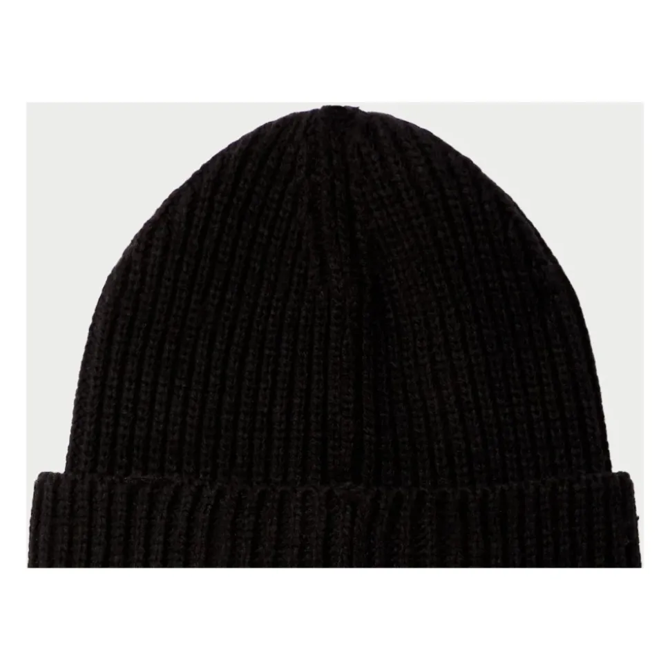 Geribbeld Logo Kinderpet Zwart