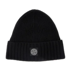 Geribbelde gebreide beanie