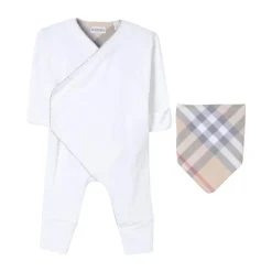 Geruite Bib Baby Romper Set