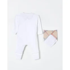 Geruite Bib Baby Romper Set