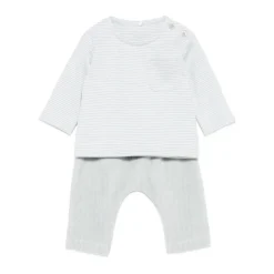 Gestreept Katoenen Set