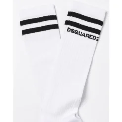 Gestreepte Katoenen Crew Sokken