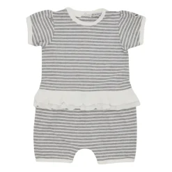 Gestreepte Klassieke Grijze Shorts