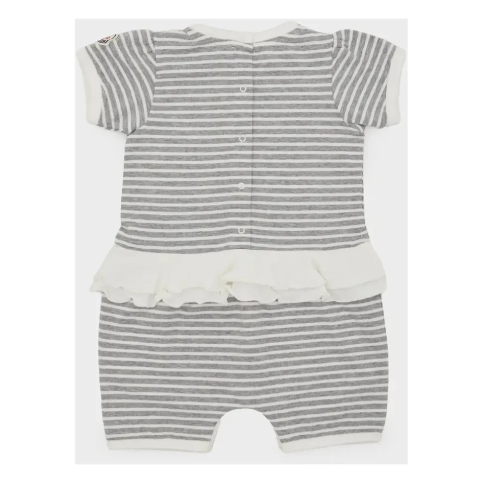 Gestreepte Klassieke Grijze Shorts