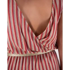 Gestreepte Lurex Jumpsuit