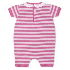 Gestreepte romper met ruches