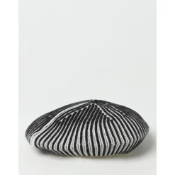 Gestreepte wollen baret