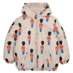 Gevoerde anorak met tinnen soldatenprint