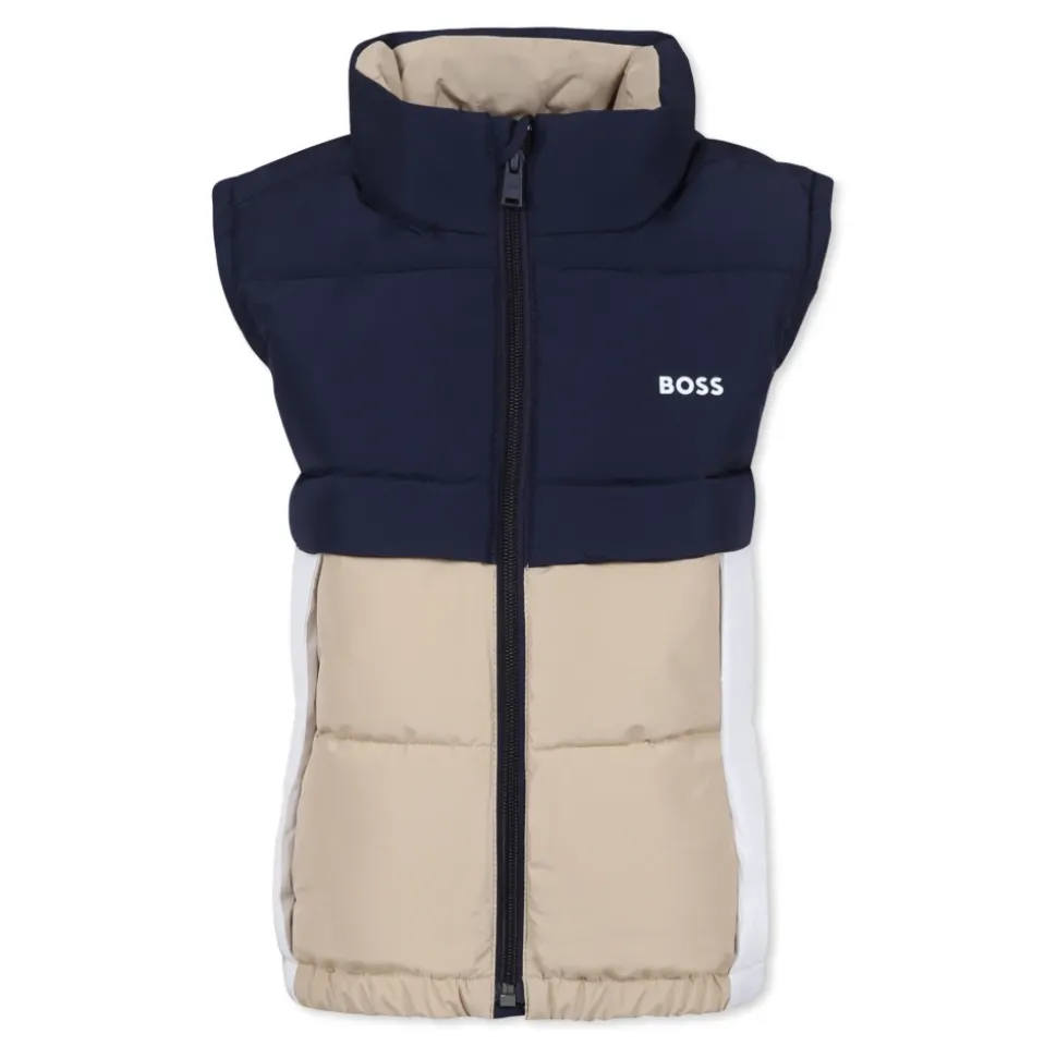 Gewatteerd Multicolor Waterdicht Vest met Logo