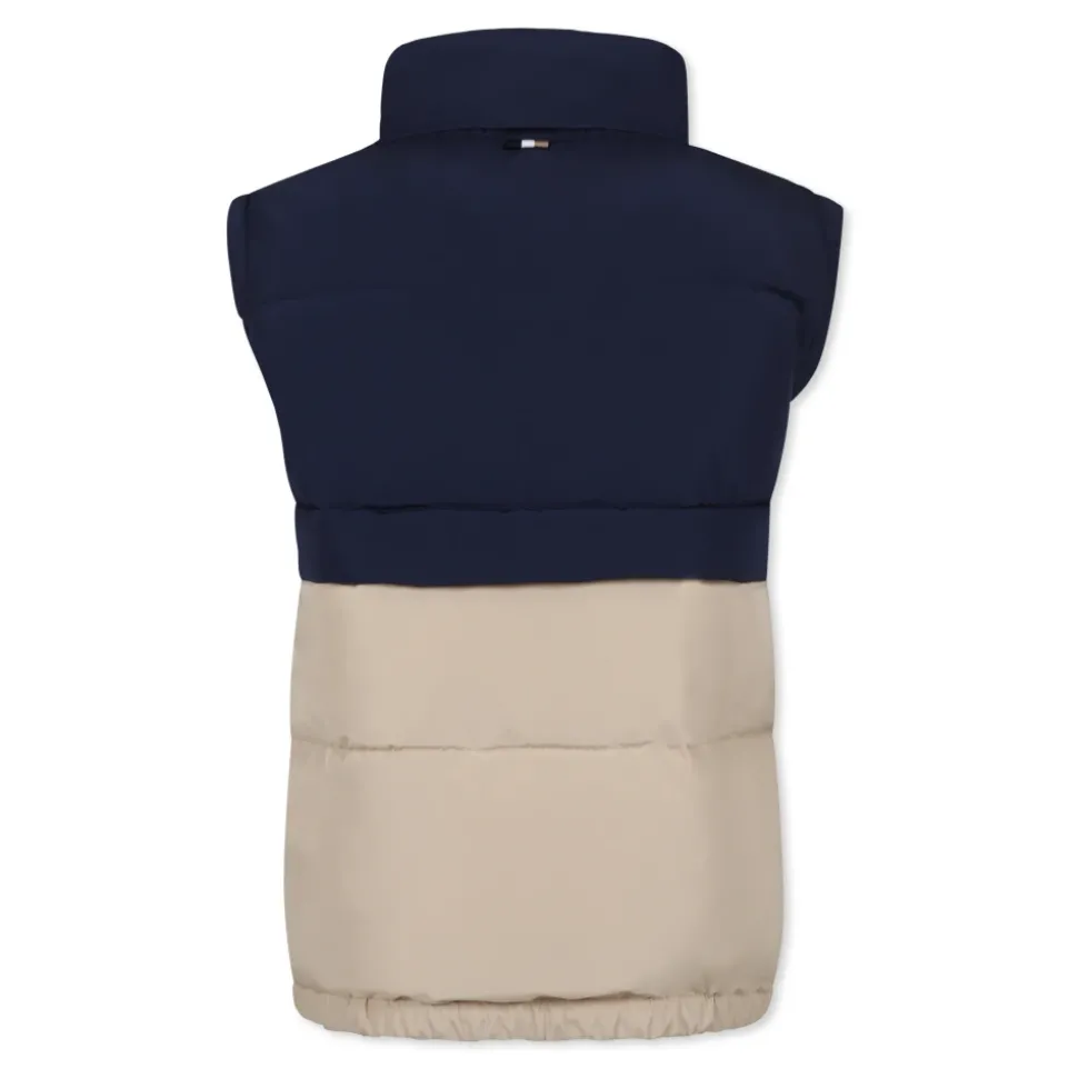 Gewatteerd Multicolor Waterdicht Vest met Logo