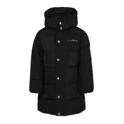 Gewatteerd Zwart Donsjack met Capuchon