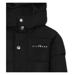 Gewatteerd Zwart Donsjack met Capuchon