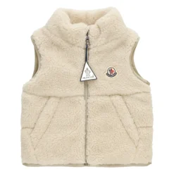 Gewatteerde Babyvest met Bouclè Inzetstukken