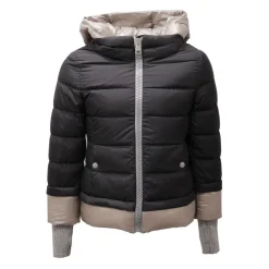 Gewatteerde jas met afneembare capuchon