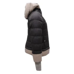 Gewatteerde jas met afneembare capuchon