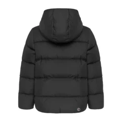 Gewatteerde Jas met Capuchon en Dons