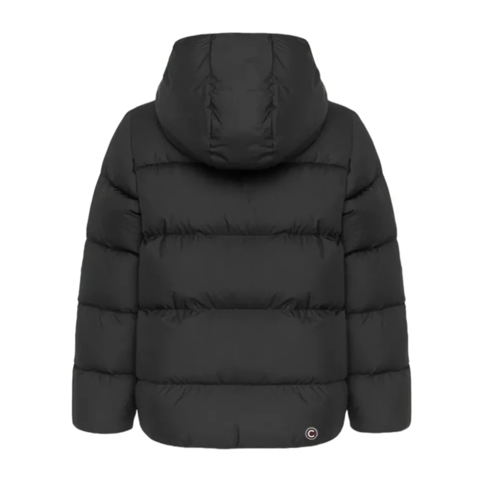 Gewatteerde Jas met Capuchon en Dons