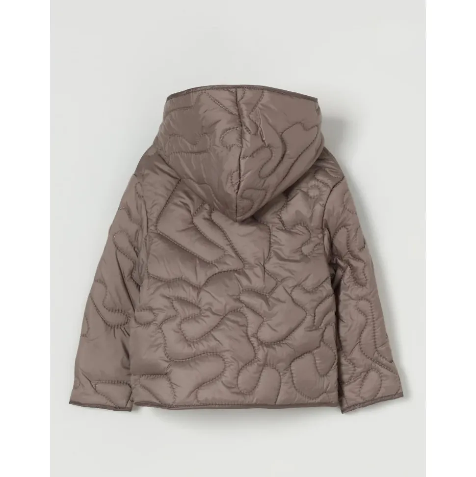 Gewatteerde jas met capuchon