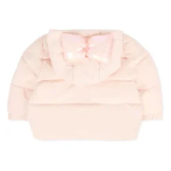 Gewatteerde Roze Jas met Capuchon