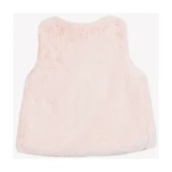 Gilet in pelliccia con fiocco