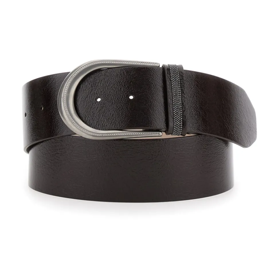 Glanzende Kalfsleren Riem