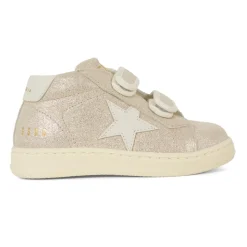 Glitter Beige Sneakers met Ster Logo