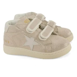 Glitter Beige Sneakers met Ster Logo