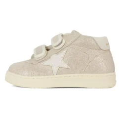 Glitter Beige Sneakers met Ster Logo