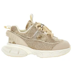 Glitter Chunky Sneakers in Beige