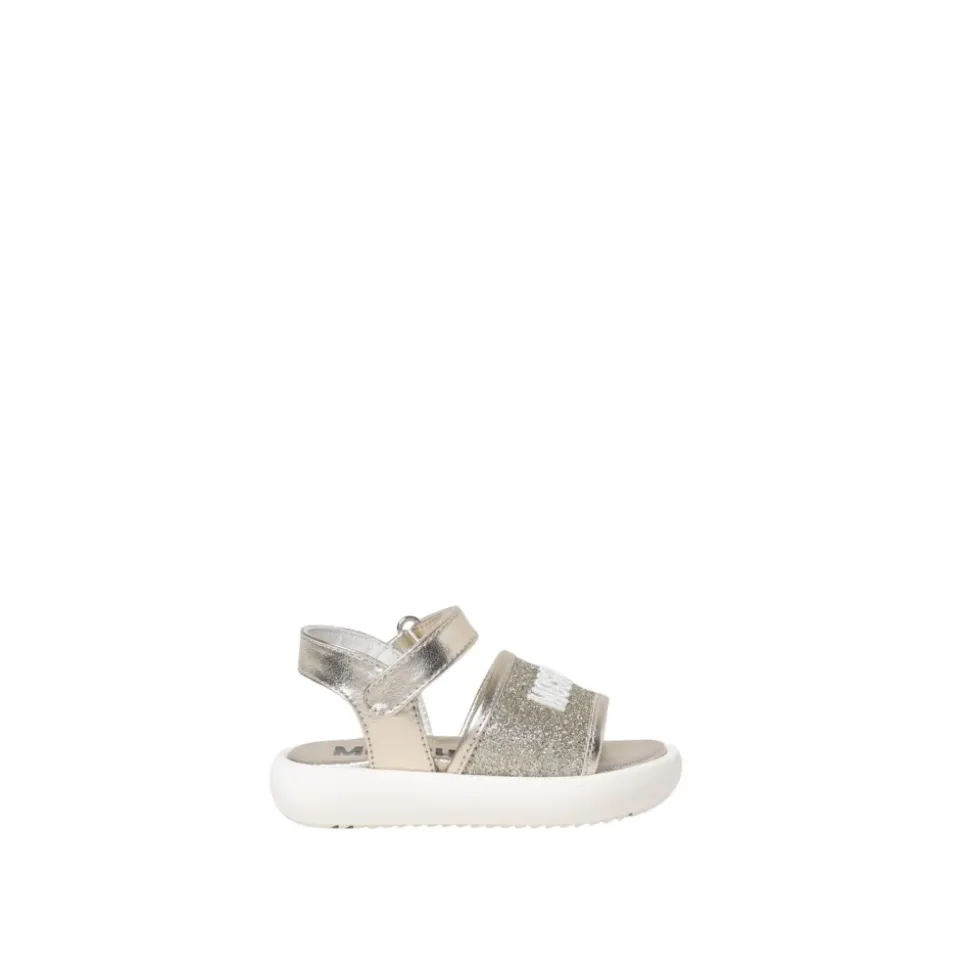 Glitter Sandalen met Logo Detail