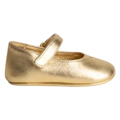 Gouden Ballerina Schoenen met Velcro Sluiting