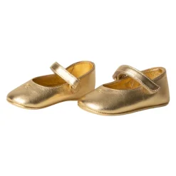 Gouden Ballerina Schoenen met Velcro Sluiting