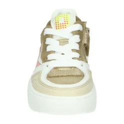 Gouden Lage Meisjesschoenen met Uitneembaar Voetbed