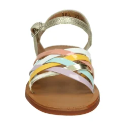 Gouden Luxe Sandalen met Rubberen Zool