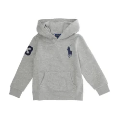 Grijze Gebreide Pullover Sweatshirt