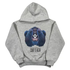 Grijze hoodie met print