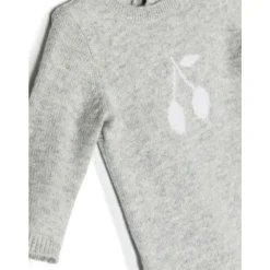 Grijze Kasjmier Playsuit met Kersenlogo