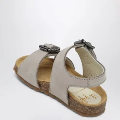 Grijze Lage Sandalen