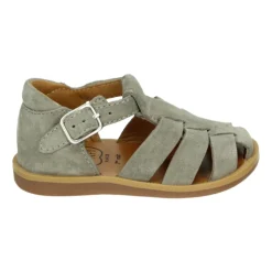 Grijze Suède Jongenssandaal Poppy Daddy