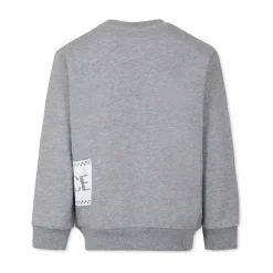 Grijze Sweatshirt met Ronde Hals