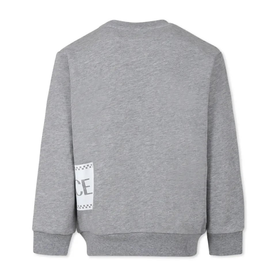 Grijze Sweatshirt met Ronde Hals