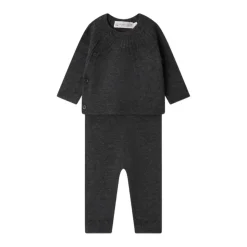 Grijze Wol Katoen Babykleding